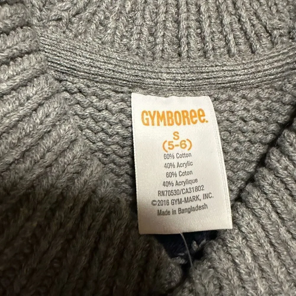 NWT Gymboree gray sweater medium 7/8